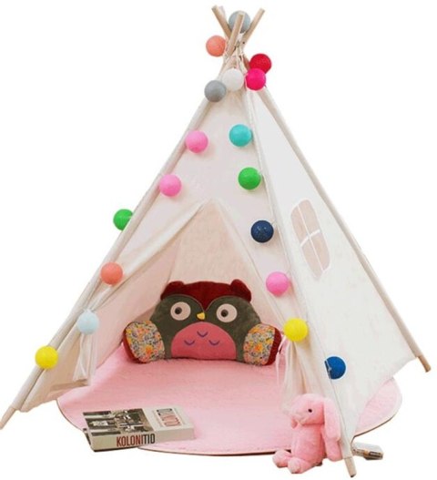 Namiot domek indiański dla dzieci Tipi Wigwam 135cm