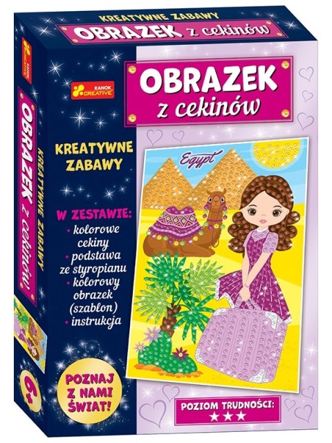 Podróże Egipt Piramidy cekinowy obrazek Ranok