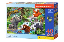 CASTORLAND Puzzle 40el. Maxi Jungle Animals - Zwierzęta z Dżungli