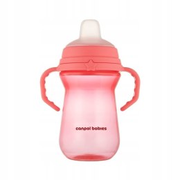 CANPOL 56/615 Kubek z silikonowym ustnikiem FirstCup 250ml pink