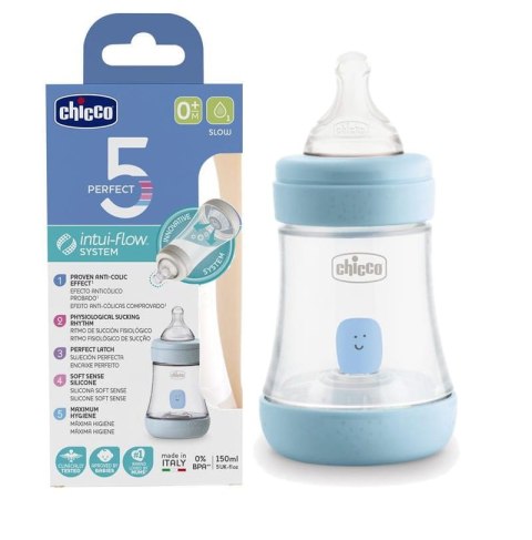 CHICCO 00020211200040 Butelka PERFECT5 150 ml 4m+ boy