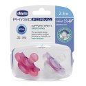 CHICCO 00073231110000 Smoczek PHYSIO MINI SOFT silikon 2 szt girl