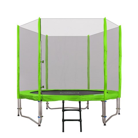 Trampolina ogrodowa 244cm 8FT dla dzieci Zielony + Akcesoria