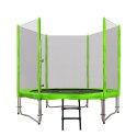 Trampolina ogrodowa 244cm 8FT dla dzieci Zielony + Akcesoria