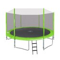 Trampolina ogrodowa 427cm 14FT dla dzieci Zielony + Akcesoria