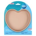 CANPOL 80/309 Silikonowy talerz z przyssawką SERCE beige