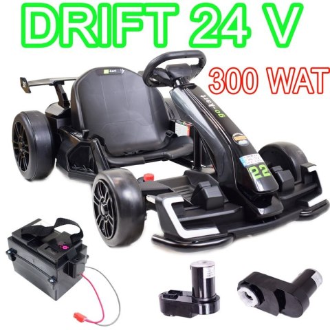 SZYBKI DRIFTUJĄCY GOKART NA AKUMULATOR 24 V, REGULOWANA RAMA/AHL007