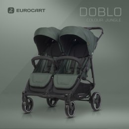 EURO-CART Wózek spacerowy bliźniaczy DOBLO JUNGLE