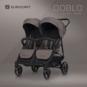 EURO-CART Wózek spacerowy bliźniaczy DOBLO TAUPE