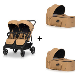 Wózek dziecięcy Euro-Cart Doblo Camel + 2 x gondola