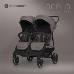 Wózek dziecięcy Euro-Cart Doblo Taupe + 2 x gondola