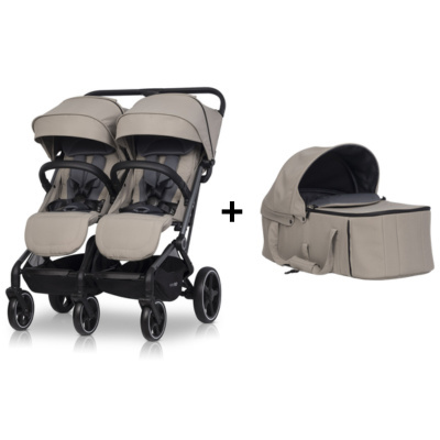 WÓZEK EASYGO ECHO SAVANA BEIGE + GONDOLA + AKCESORIA