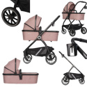 Wózek dziecięcy 1w1 (z samą gondolą) Crox Rose marki Euro-Cart – pomysł na pierwszy wózek