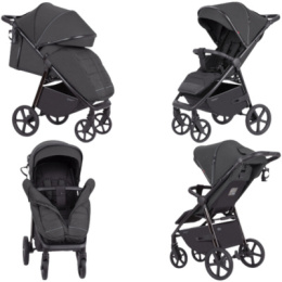 WÓZEK CARRELLO BRAVO PLUS 2024 STORM GREY AMORTYZACJA + AKCESORIA