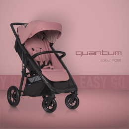 WÓZEK EASYGO QUANTUM ROSE + TORBA