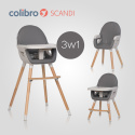 KRZESEŁKO DO KARMIENIA COLIBRO SCANDI ONYX 3W1