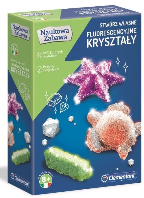 Stwórz własne fluorescencyjne kryształy Clementoni